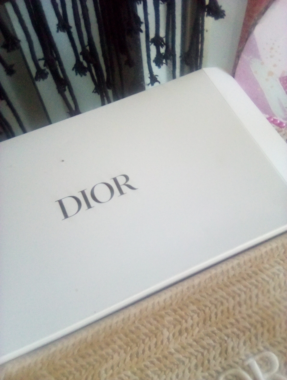 Dior Embroidered Beige Knit Macrame Clutch Luxury Designer Bag - Picture 9 of 9